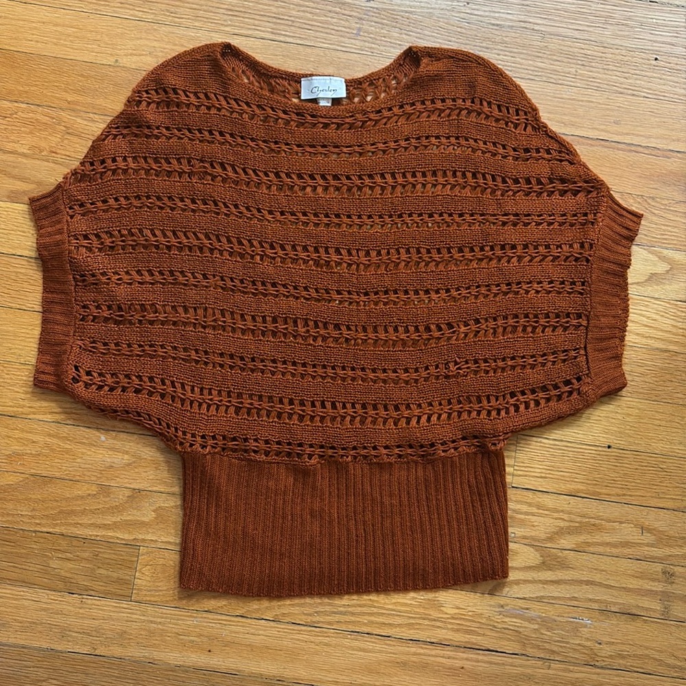 Vintage made in the USA crochet sweater size medium